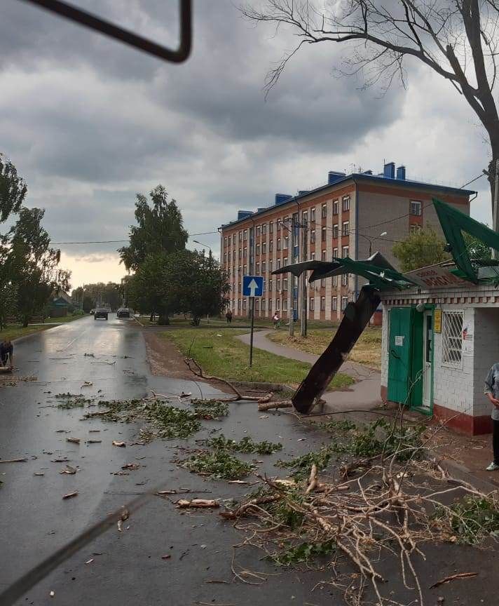 Сорванные крыши,поваленные деревья: в Чистополе бушевал ураганный ветер