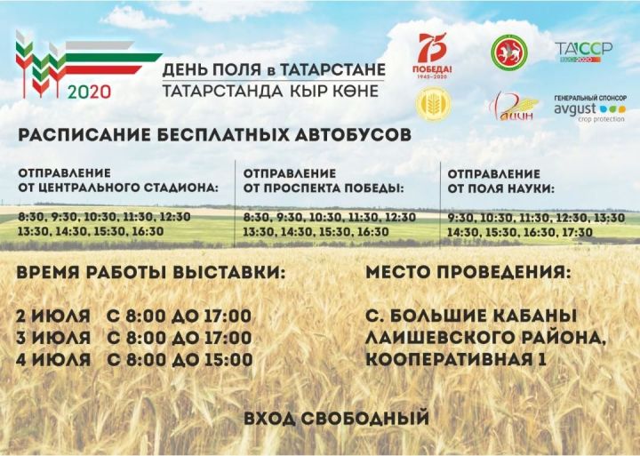 Сегодня открылась выставка «День поля в Татарстане – 2020»
