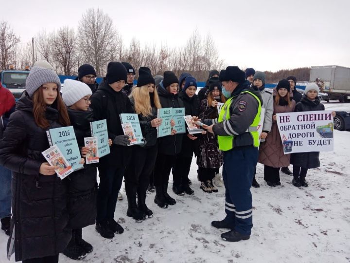 С чистопольскими школьниками провели акцию, посвященную Дню памяти жертв ДТП