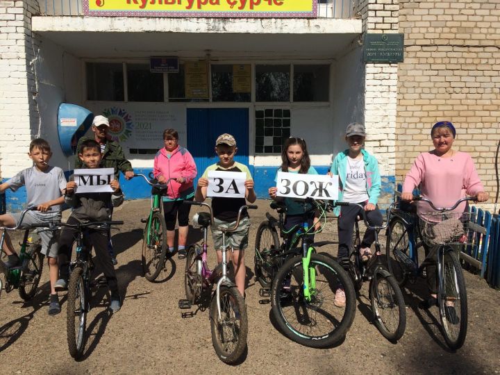 Дети чистопольского села совершили велопрогулку по родным просторам