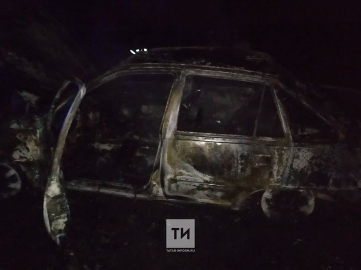 В Бавлинском районе РТ сгорел автомобиль
