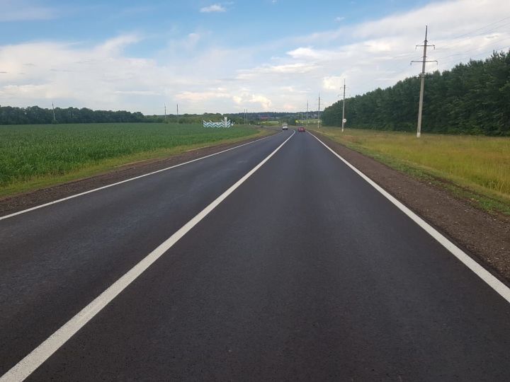 В Чистопольском районе по нацпроекту отремонтировали дорогу