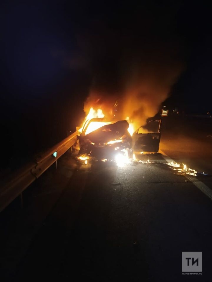 В РТ на трассе М7 в ДТП заживо сгорела  девушка