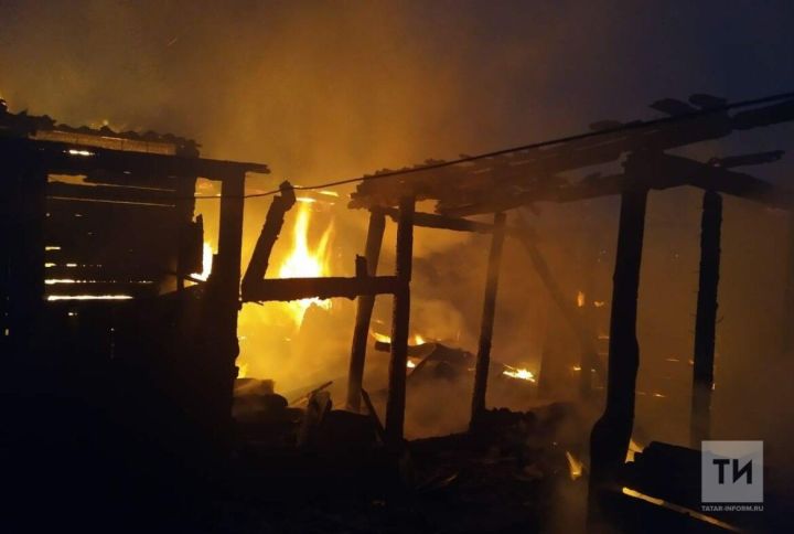 В РТ в вечернем пожаре благодаря извещателю семье удалось спастись