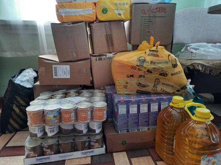 Три района РТ собрали и отправили около 55 тонн продовольственной помощи в ДНР и ЛНР