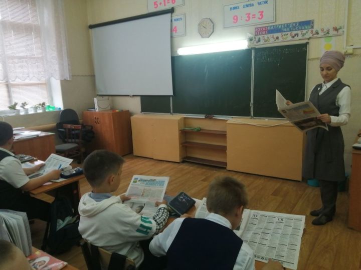 В чистопольской школе № 6 на классных часах читают районную газету