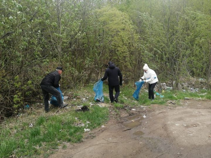 Чистопольцы очистили от мусора берег Камы