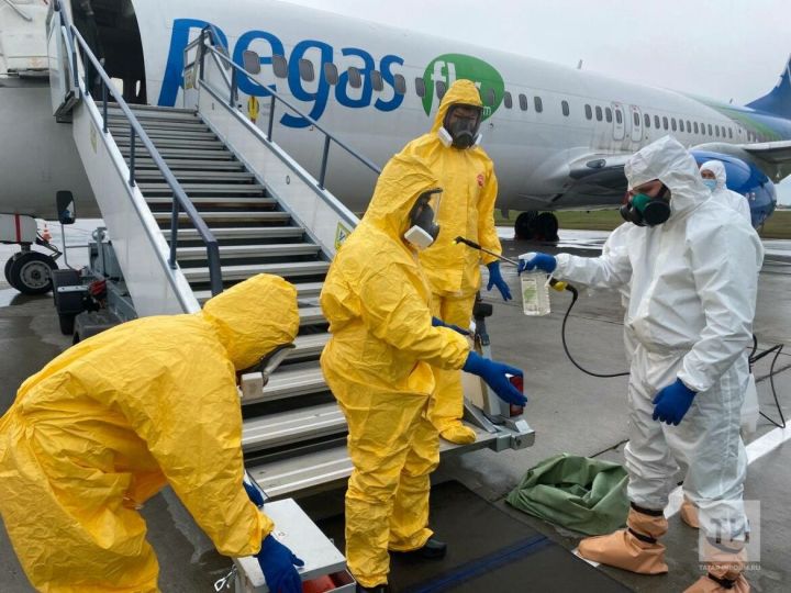 Роспотребнадзор по РТ  проводит учения в казанском аэропорту по прилету самолета с больным холерой
