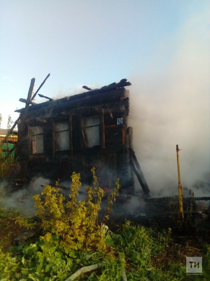В сгоревшем заброшенном доме в селе Антоновка едва не погиб 73-летний бездомный