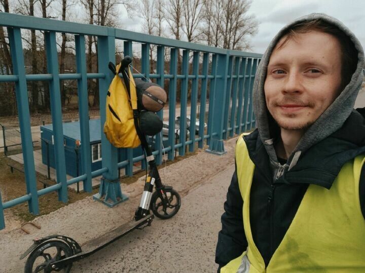 Путешественник из Санкт-Петербурга приедет на самокате в Челны