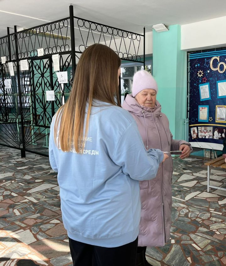 В Чистополе волонтеры помогают населению в голосовании за объекты благоустройства