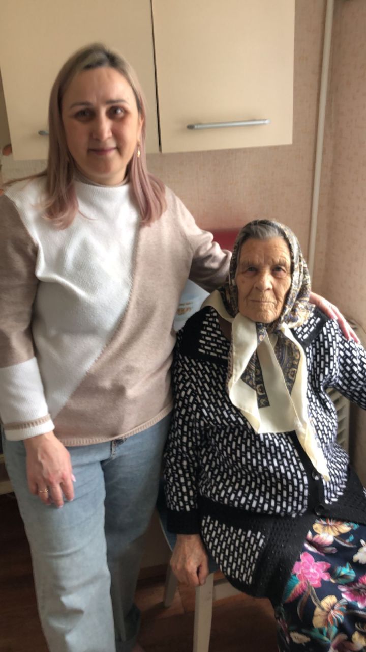 Жительница Чистополя принимала поздравления с 95-летием