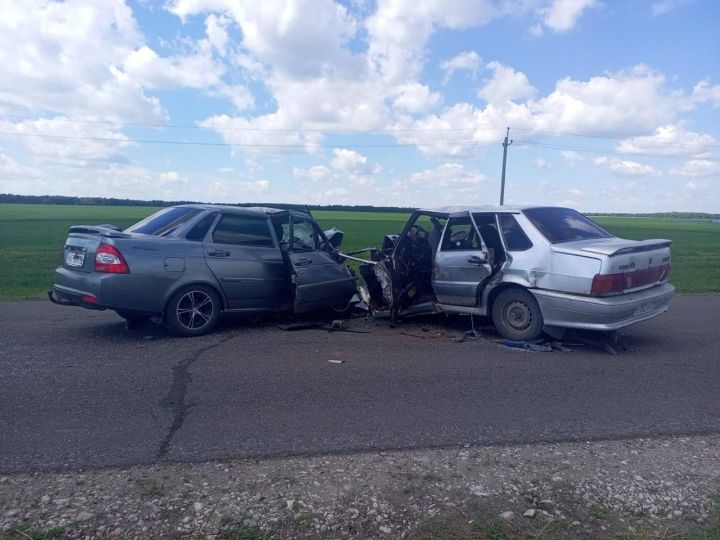 Пять человек погибли: на трассе в Аксубаевском районе лоб в лоб столкнулись две легковушки