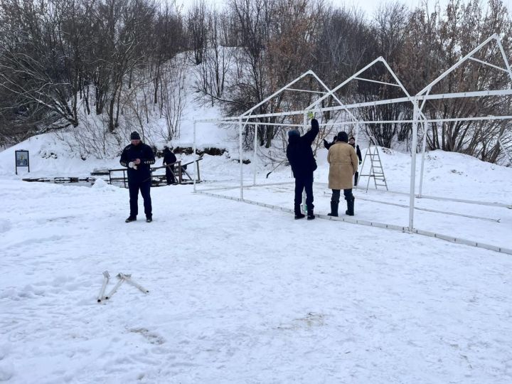 В селе Чистопольского района готовятся к Крещенским купаниям