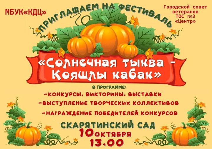 В Чистополе пройдет фестиваль «Солнечная тыква»