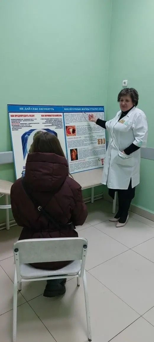 В фтизиатрическом отделении Чистопольской ЦРБ прошли беседы с пациентами