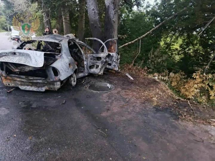 Смертельное ДТП в Татарстане: 6 подростков погибли при столкновении Chevrolet с деревом