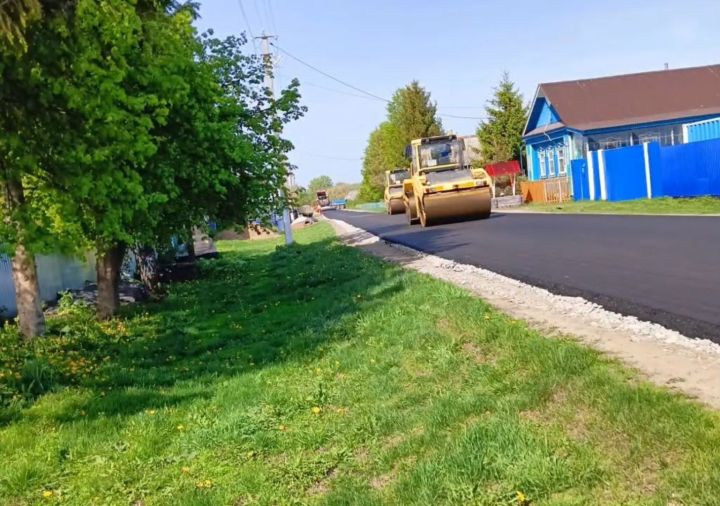 В селе Татарская Багана провели благоустройство дорог