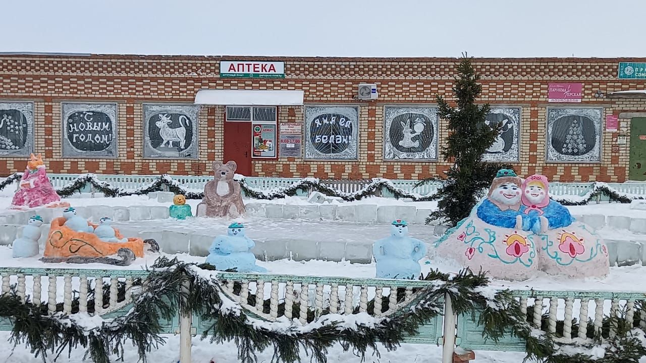Сельское поселение Чистопольского района поборется за победу в республиканском конкурсе на лучшее новогоднее оформление
