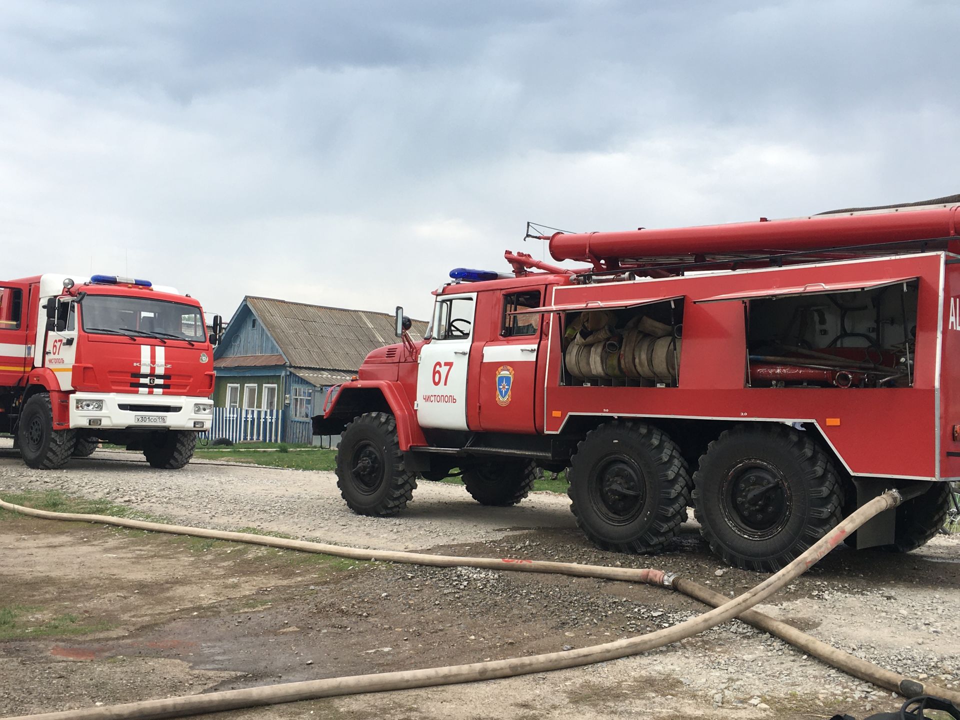 В Чистополе в результате пожара сгорел автомобиль