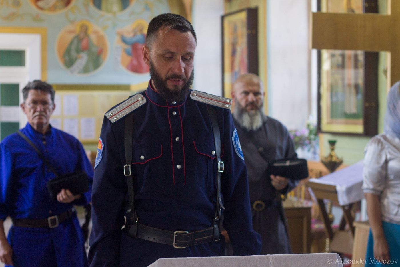В Чистопольско-Высельском храме новоизбранный казак принял присягу