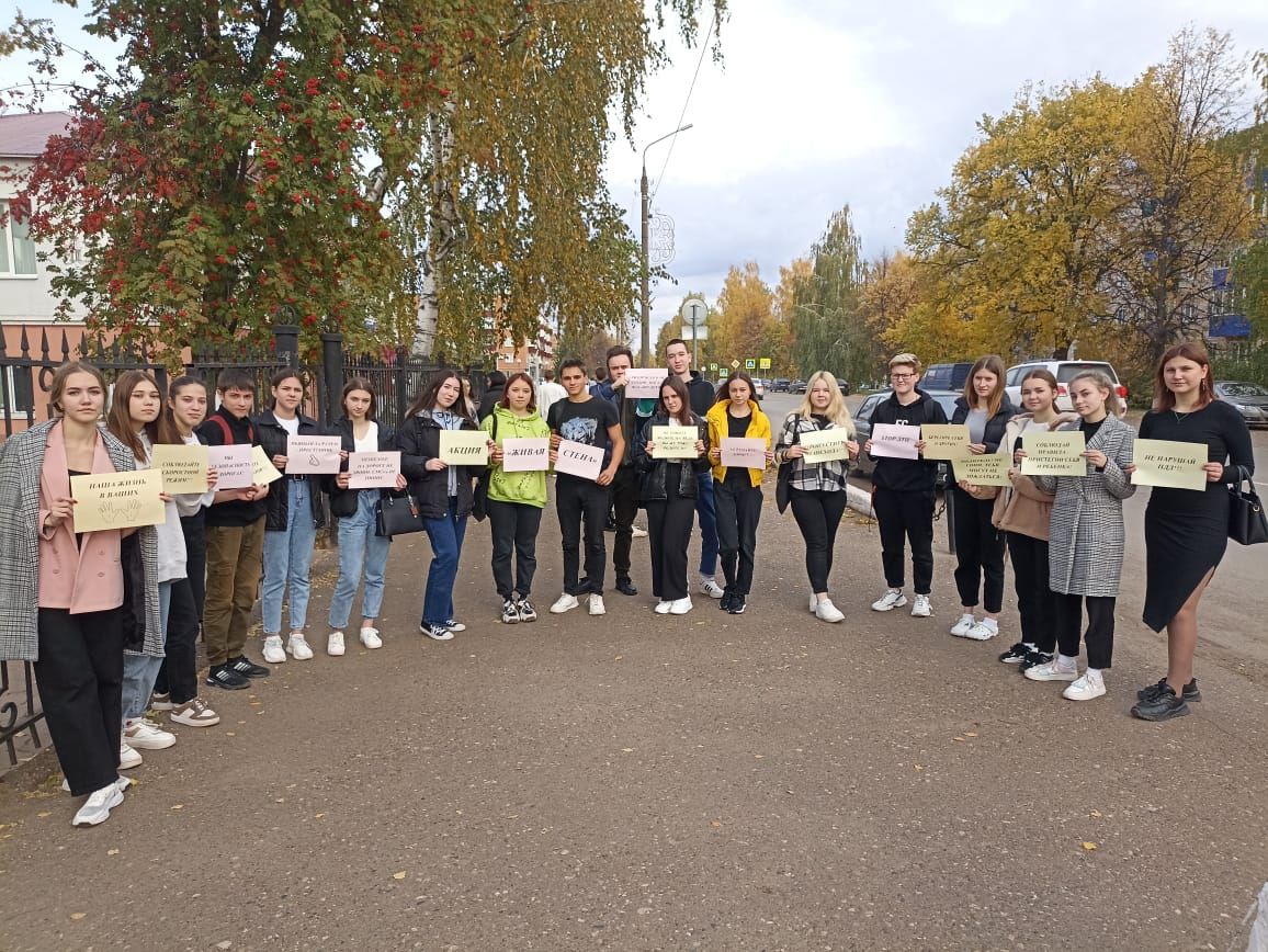 В Чистопольском районе проведена профилактическая акция «Живая стена»