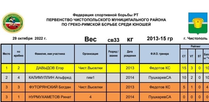 Состязались чистопольские борцы