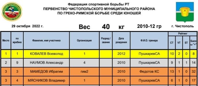 Состязались чистопольские борцы