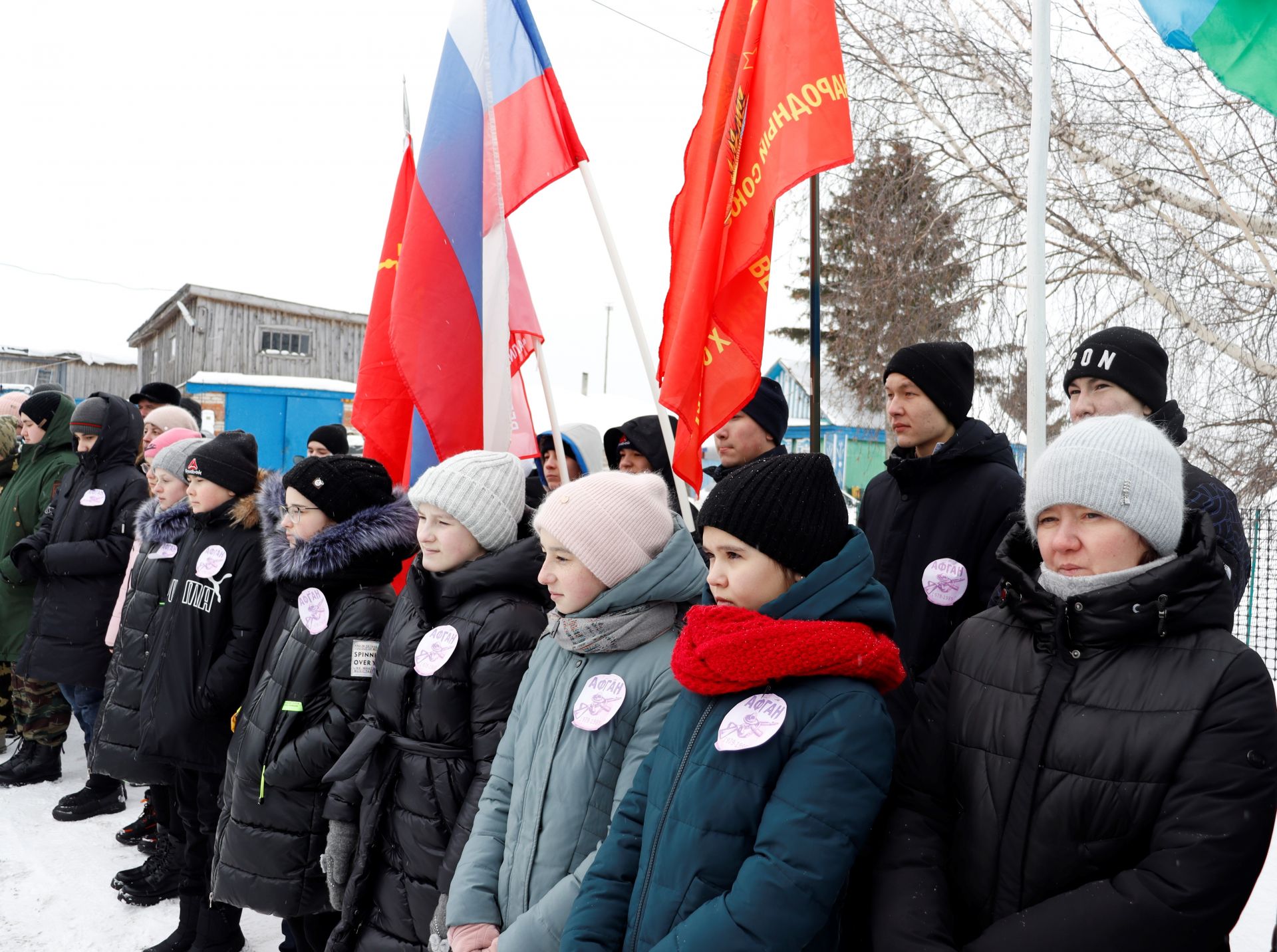 В селе Татарская Багана увековечили память воинов-афганцев (Фоторепортаж)