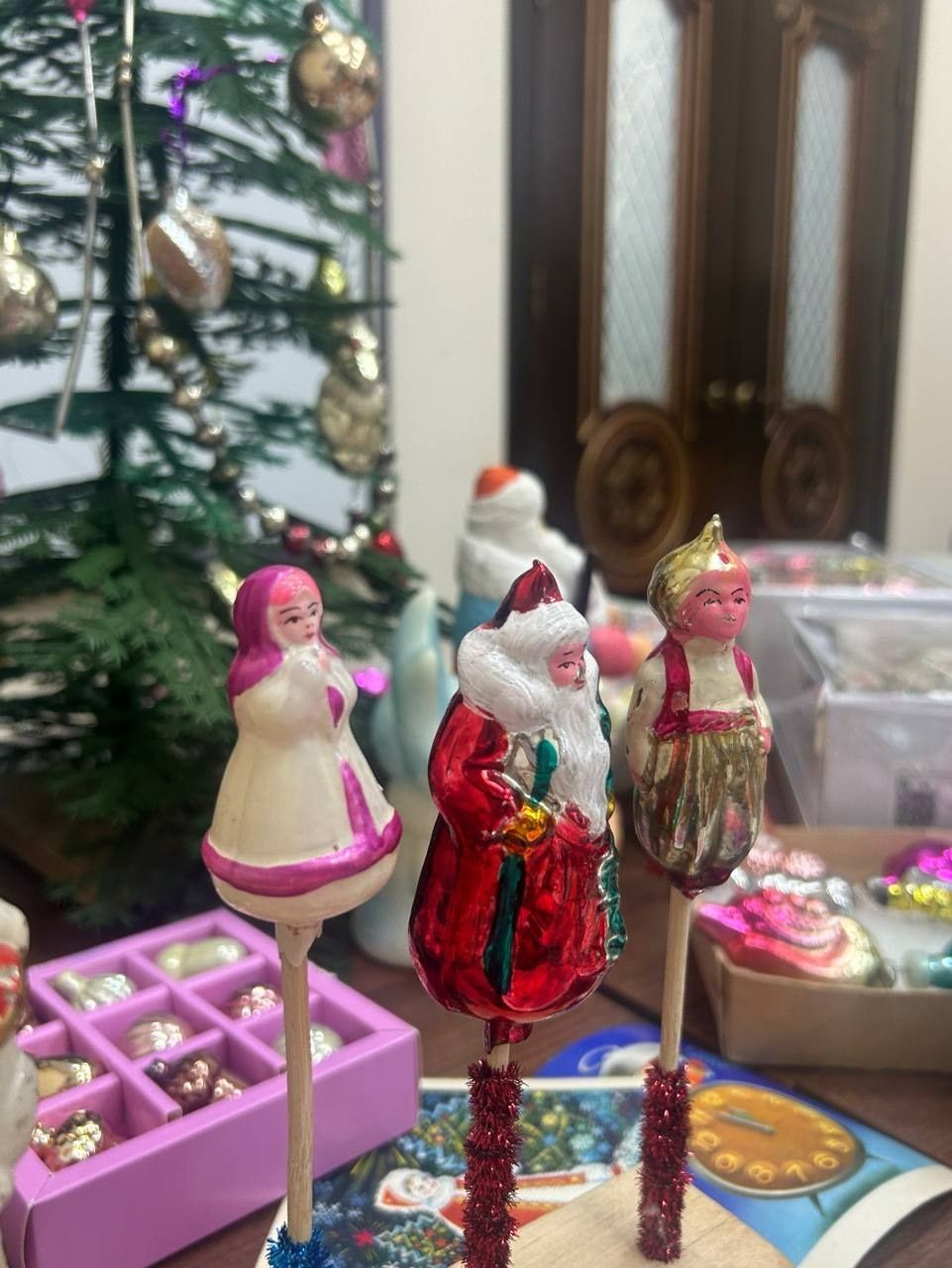 В воскресной школе Чистополя показали коллекцию старинных ёлочных игрушек