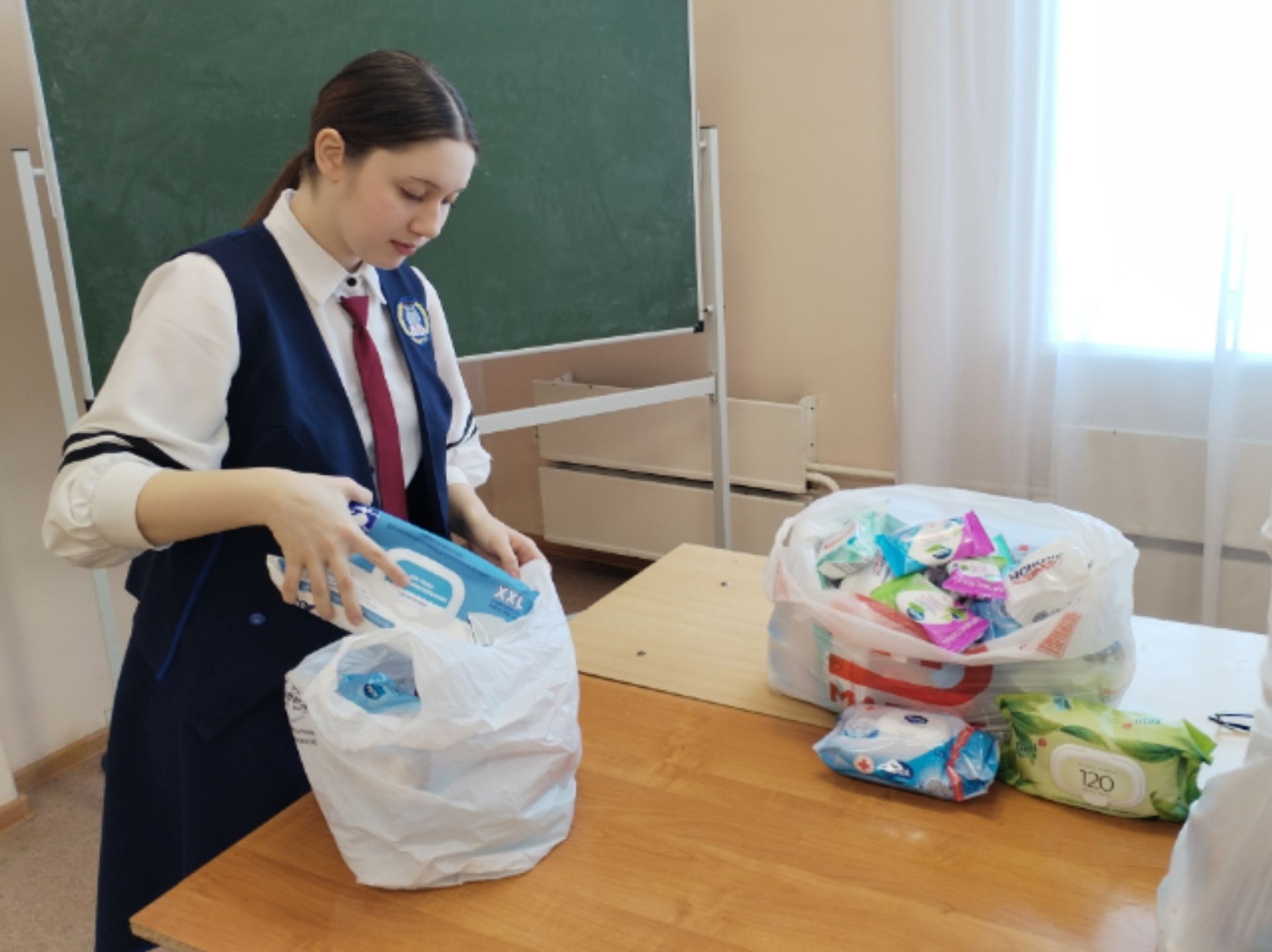 Коллектив и учащиеся лицея № 1 поддержали акцию помощи участникам СВО