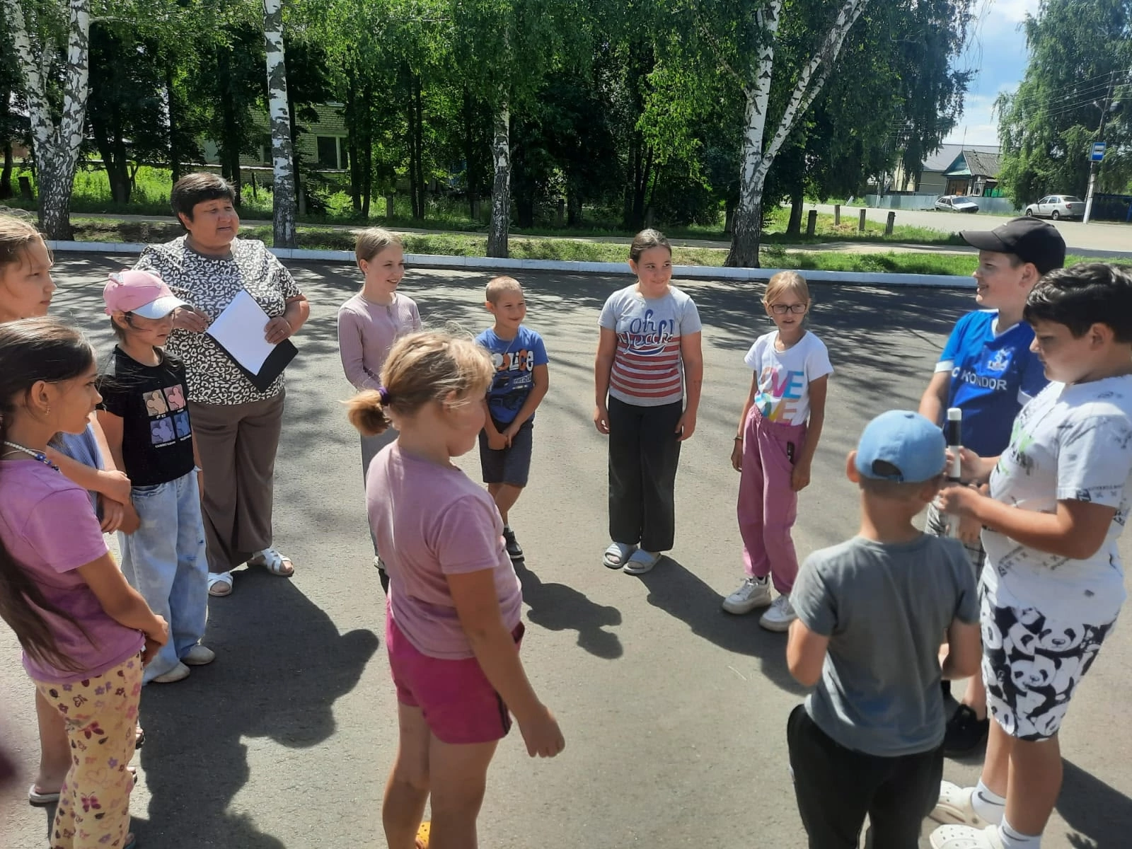 В селе Чистопольского района прошла игровая программа по правилам дорожного движения