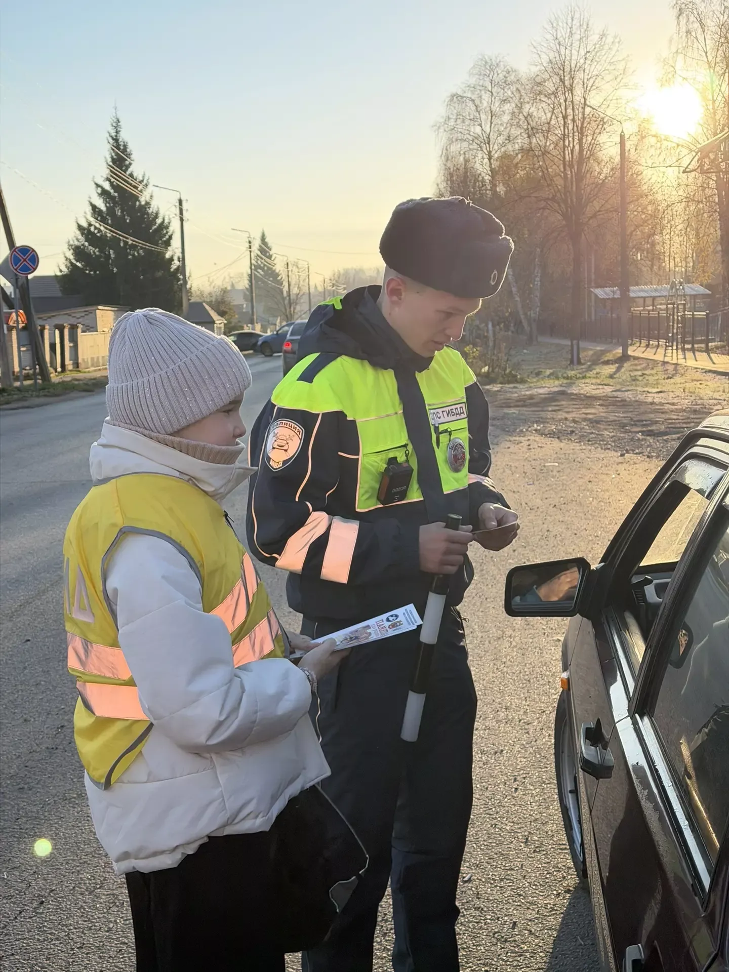 В Чистополе юные инспекторы движения провели совместный рейд с ГИБДД