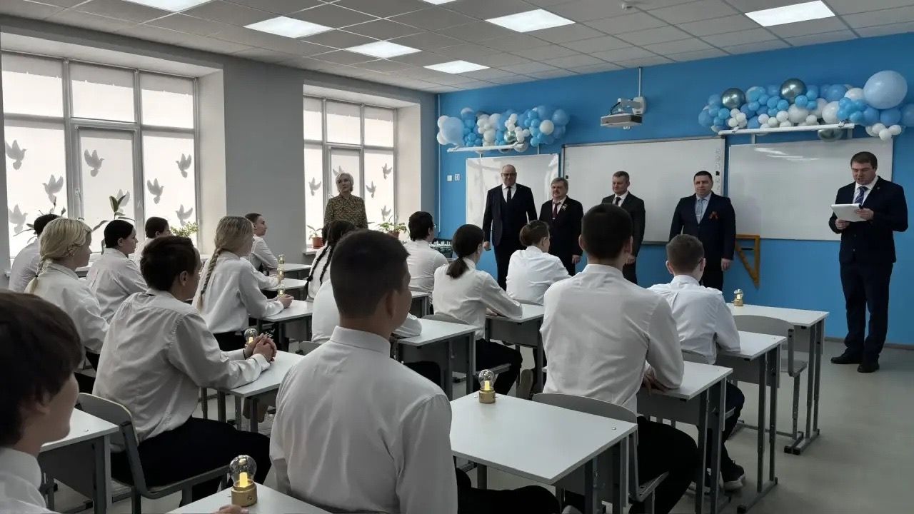 В чистопольской школе открыли обновлённый энергокласс