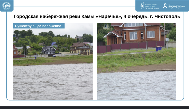 Чистопольцы выбрали продолжение набережной «Наречье» для благоустройства в 2027 году