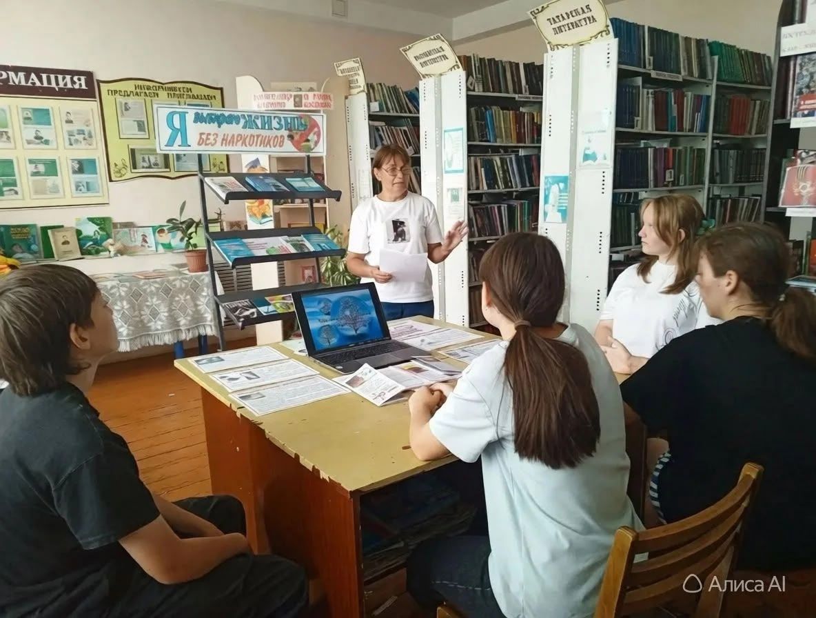 «Я выбираю жизнь без наркотиков»: в Чувашско-Елтанской библиотеке прошёл профилактический час
