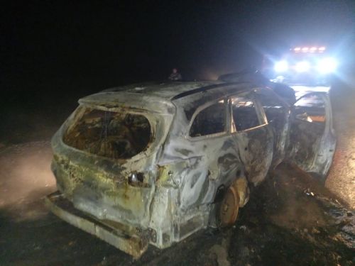 На дороге в Чистопольском районе сгорел автомобиль