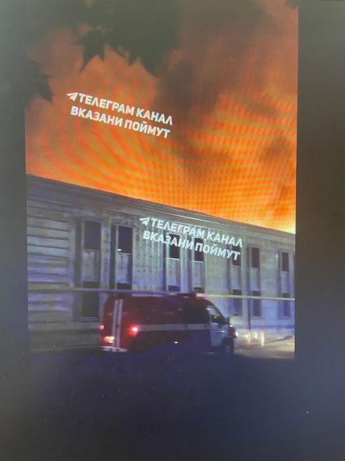 В промзоне Казани произошел сильный пожар