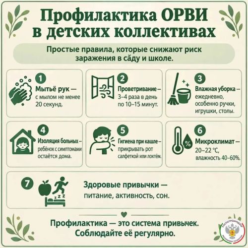 Роспотребнадзор Чистополя напомнил о профилактике ОРВИ в детских садах и школах