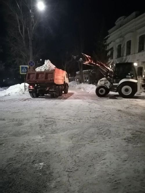 Более 50 тысяч кубометров снега вывезли с улиц Чистополя с начала года