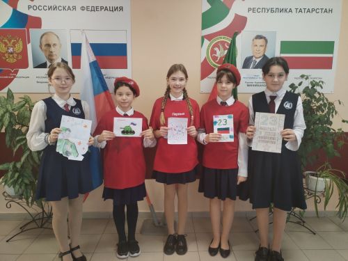 Чистопольские лицеисты стали «внуками по переписке» для пожилых людей ко Дню защитника Отечества