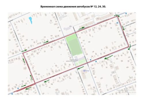 Опубликованы новые временные схемы автобусных маршрутов в Чистополе