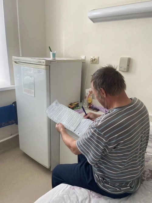 Пациенты стационара Чистопольской ЦРБ проголосовали прямо в палатах
