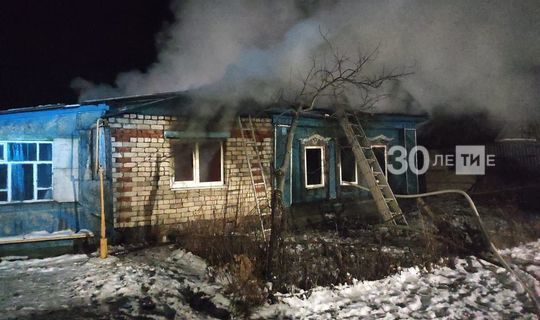 Сегодня ночью три татарстанца погибли при пожаре