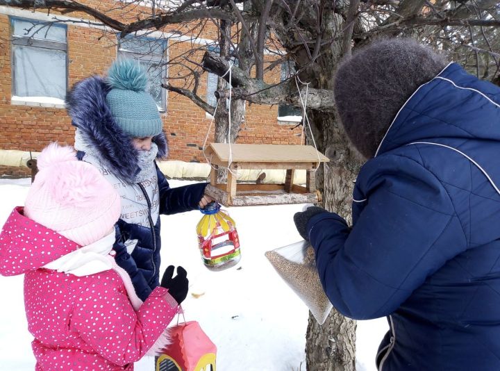 В чистопольском селе провели акцию «Покормите птиц зимой»