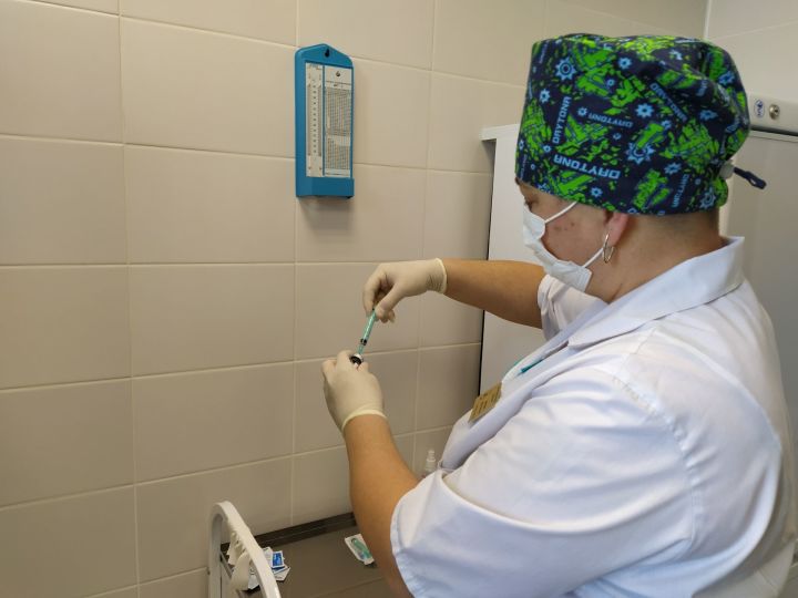 Первым компонентом вакцины от коронавируса в Чистопольском районе привились более 1,5 тысяч человек