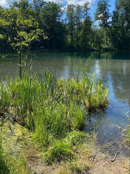 В Казани на Голубом озере берегоукрепляют водопад