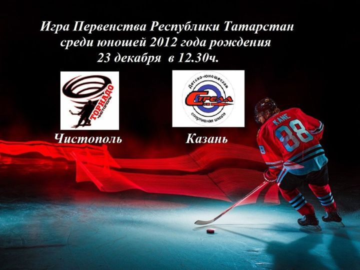 23 декабря в Чистополе пройдет Первенство РТ пот хоккею