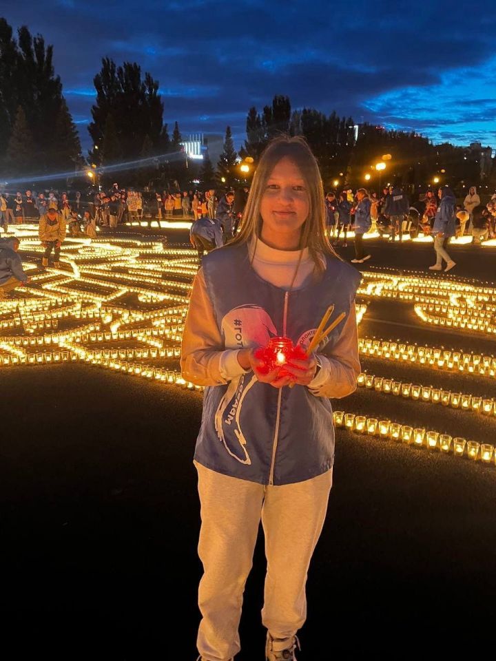 Ученица чистопольского лицея приняла участие в акциях Огненные картины войны и Свеча Памяти