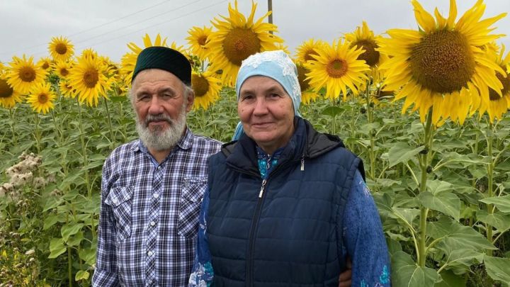 Татар Баганалысы авылыннан Гөлсем һәм Әнвәр Билаловлар 45 ел бергә гомер итәләр